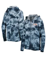 Women's New Era Navy Houston Astros Tie-Dye Full-Zip Hoodie