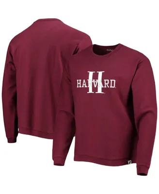 Men's League Collegiate Wear Crimson Harvard Timber Pullover Sweatshirt