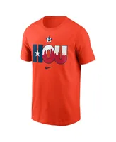 Men's Nike Orange Houston Astros Wordmark Local Team T-shirt
