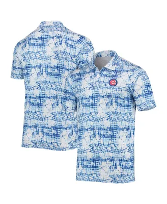 Men's Antigua Royal Chicago Cubs Vivid Polo Shirt