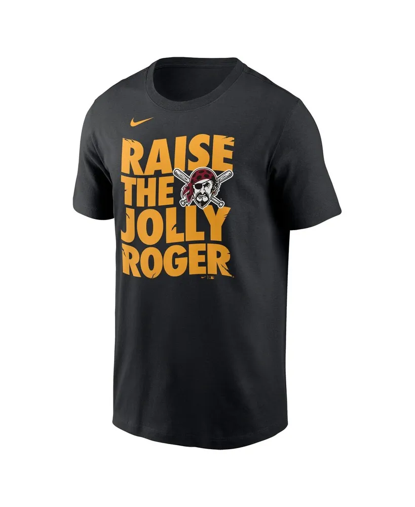 Men's Nike Black Pittsburgh Pirates Raise the Jolly Roger Local Team T-shirt