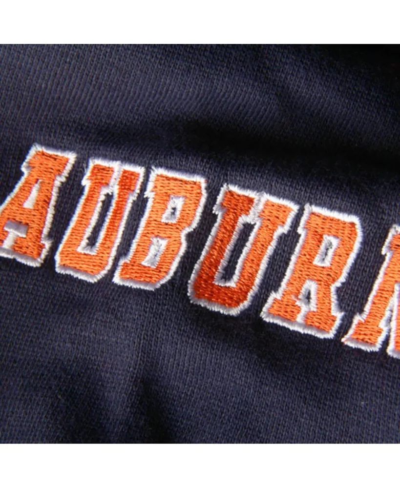 Women's Stadium Athletic Navy Auburn Tigers Big Logo Pullover Hoodie