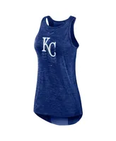 Women's Nike Royal Kansas City Royals Logo Fade High Neck Performance Tank Top