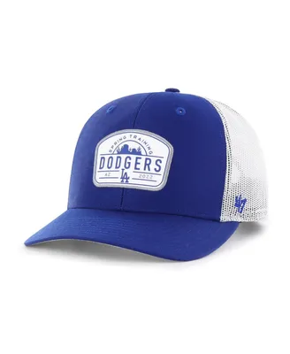Men's '47 Brand Royal, White Los Angeles Dodgers 2022 Spring Training Panorama Trucker Snapback Hat