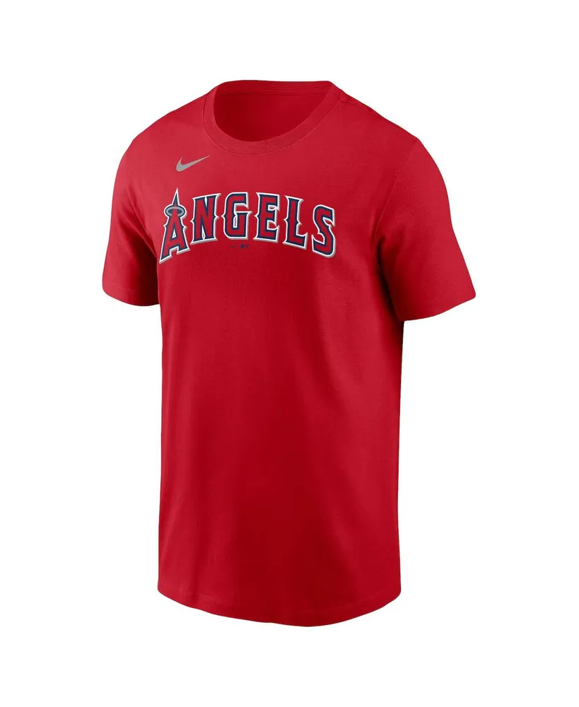 Men's Nike Noah Syndergaard Red Los Angeles Angels Name and Number T-shirt