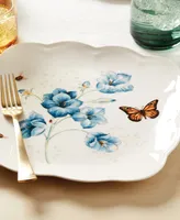 Lenox Butterfly Meadow Square Dinner Plate Set, Set of 4