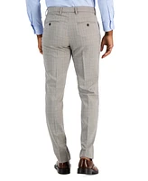 Perry Ellis Portfolio Men's Essentials Slim-Fit Stretch Glen Plaid Dress Pants