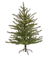 Vancouver Mountain Pine Artificial Christmas Tree with Lights and Bendable Branches, 48"