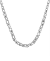 Men's Diamond Link 20" Chain Necklace (1 ct. t.w.) in Sterling Silver