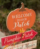 Glitzhome Fall Pumpkin Patch Porch Sign, 42.50"