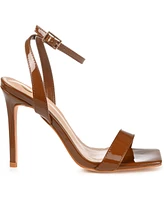 Journee Collection Women's Dorian Stiletto Square Toe Sandals
