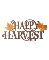 Glitzhome Metal "Happy Harvest" Wall Decor, 23.75"