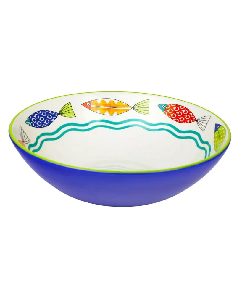 Euro Ceramica Fresh Catch 13" Serving Bowl