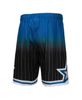 Men's Mitchell & Ness Royal and Black Orlando Magic 1994/95 Hardwood Classics Fadeaway Reload 3.0 Swingman Shorts