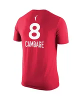 Men's Nike Liz Cambage Red Las Vegas Aces Explorer Edition Name Number T-shirt