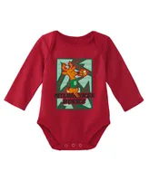 Infant Boys and Girls Mitchell & Ness Hunter Green, Red Milwaukee Bucks Hardwood Classics Bodysuits Cuffed Knit Hat Set