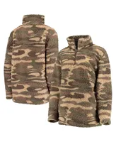 Women's G-iii Sports by Carl Banks Camo St. Louis Blues Sherpa Quarter-Zip Jacket