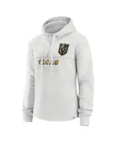 Women's Fanatics Ash Vegas Golden Knights True Classics Legacy Quarter-Zip Hoodie