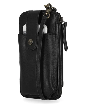 Timberland Rfid Leather Phone Crossbody Wallet Bag