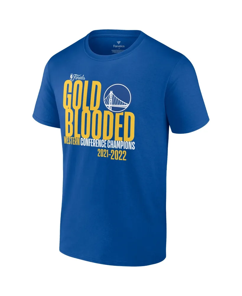 Men's Fanatics Royal Golden State Warriors 2022 Western Conference Champions Hometown T-Shirt