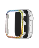 Steve Madden Women's Rainbow Crystal Protective Case designed for Apple Watch 40mm