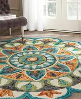 Lr Home Radiance RDC54085 4' x 4' Round Area Rug