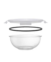 JoyJolt Glass Mixing Bowls with Lids, Set of 5