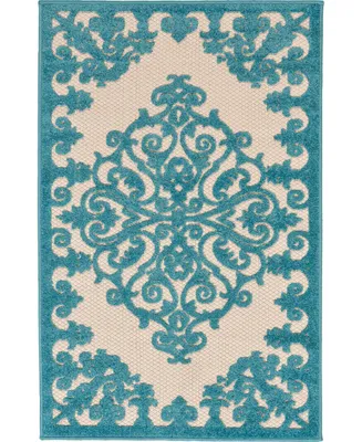 Nourison Home Aloha ALH12 2'8" x 4' Outdoor Area Rug