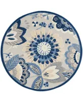 Nourison Home Aloha ALH25 5'3" x 5'3" Round Outdoor Area Rug