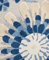 Nourison Home Aloha ALH25 4' x Round Outdoor Area Rug