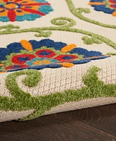 Nourison Home Aloha ALH19 4' x 4' Round Outdoor Area Rug