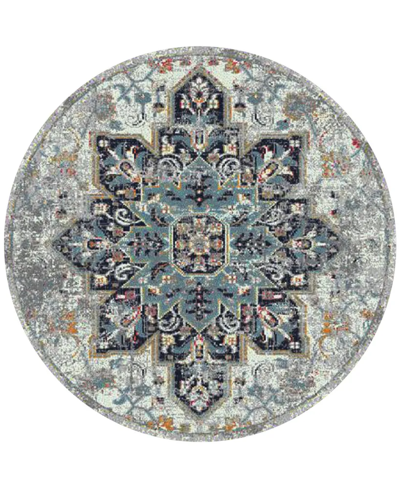 Amer Rugs Montana Kriselda 7'6" x 7'6" Round Area Rug