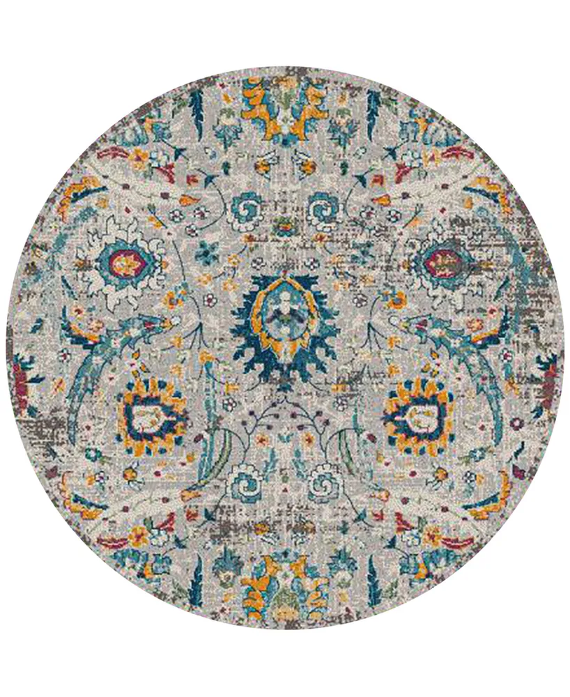 Amer Rugs Montana Glaiza 7'6" x 7'6" Round Area Rug