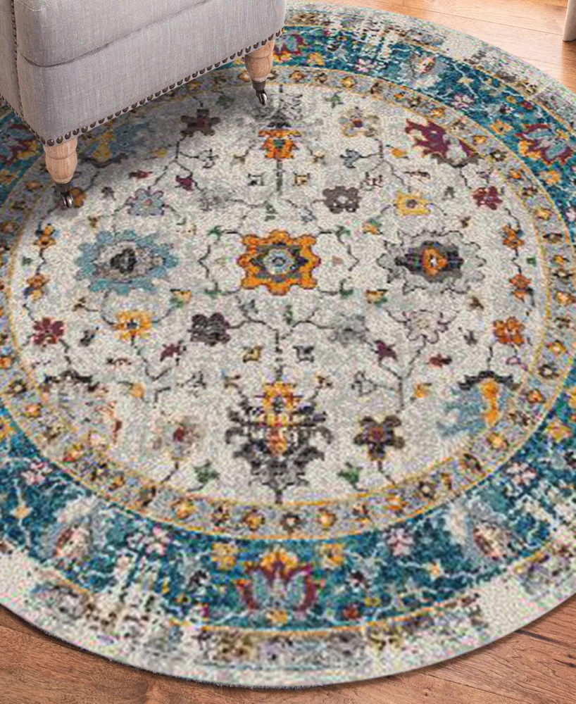 Amer Rugs Montana Filomina 7'6" x 7'6" Round Area Rug