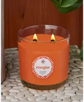 Seeking Balance 2 Wick Energize Rosemary Eucalyptus Spa Jar Candle, 12 oz