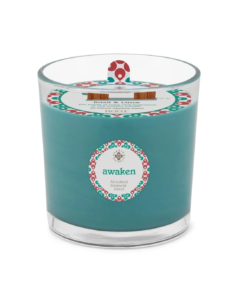 Seeking Balance 2 Wick Awaken Basil Lime Spa Jar Candle, 12 oz