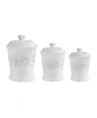 Bianca Leaf Canister, Set of 3