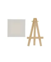 Hello Artist! Party Pack Mini Canvas with Easel Set, 20 Piece