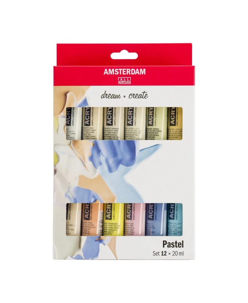 Amsterdam Standard Series Pastel Acrylic Paint Set, 12 Piece