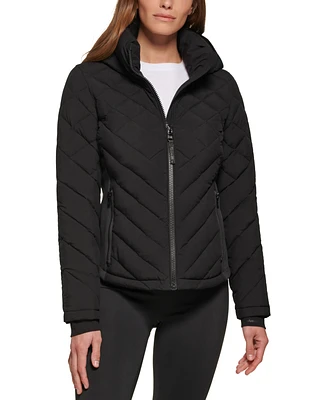 Calvin Klein Womens Side-Panel Hooded Packable Puffer Coat, Created for Macys