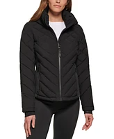 Calvin Klein Womens Side-Panel Hooded Packable Puffer Coat, Created for Macys