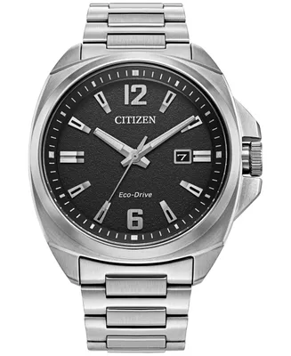 Citizen Eco-Drive Men's Sport Luxury Stainless Steel Bracelet Watch 42mm - Silver