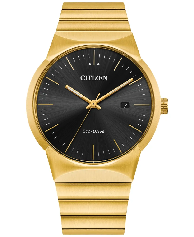 Citizen Eco-Drive Men's Modern Axiom Gold-Tone Stainless Steel Bracelet Watch 40mm - Gold