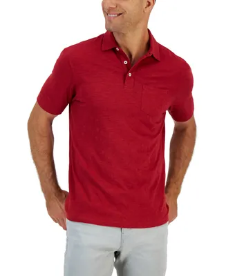 Club Room Men's Regular-Fit Textured Polo Shirt, Created for Macy's