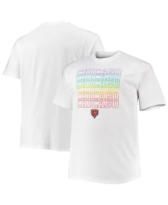 Men's Fanatics White Chicago Bears Big and Tall City Pride T-shirt