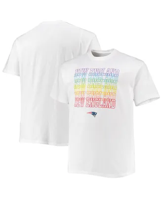Men's Fanatics White New England Patriots Big and Tall City Pride T-shirt