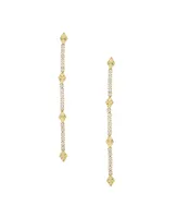 Ettika Women's 18k Gold Plated Straight Dangle Earrings