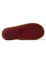 Dearfoams Men's Holiday Novelty Christmas Reindeer Scuff Slipper