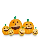 Glitzhome Lighted Inflatable Jack-o-Lantern Pumpkins Decor, 8'