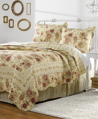 Greenland Home Fashions Antique Quilt Set, 3-Piece Full - Queen